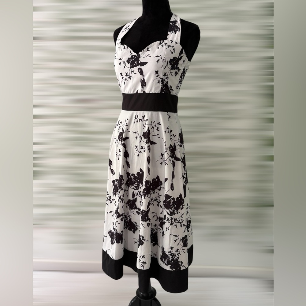THXgiving brand size large black/white halter dress